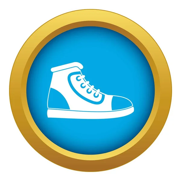 Atletische schoen icoon blauwe vector geïsoleerd — Stockvector