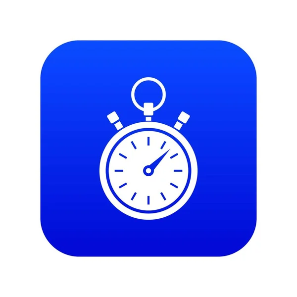 Stopwatch icon digital blue — Stock Vector