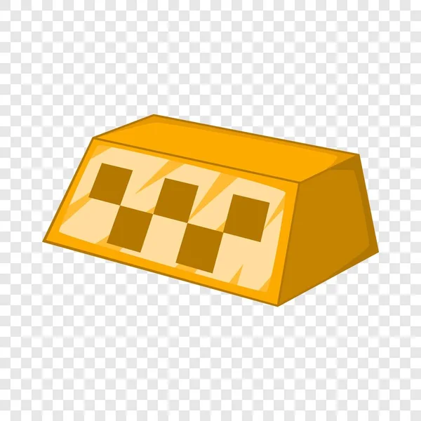 Checker icono de taxi, estilo de dibujos animados — Vector de stock