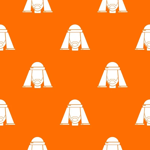 Man egypt pattern vector orange