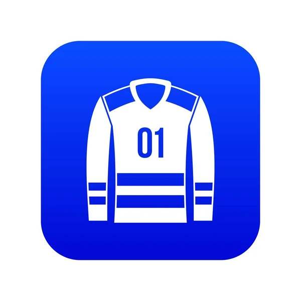 Esporte ícone uniforme azul digital —  Vetores de Stock