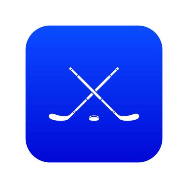 Hokey simgesi dijital mavi