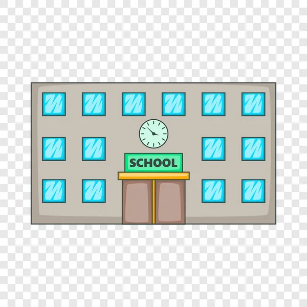 School icon, cartoon style — Stock Vector