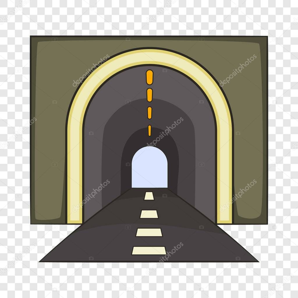 Tunnel icon. Cartoon illustration of tunnel vector icon for web