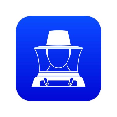 Arıcı simgesi dijital mavi