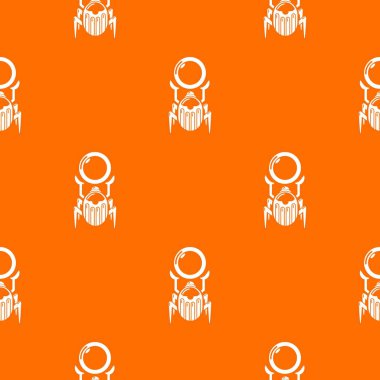 Scarab desen vektör turuncu