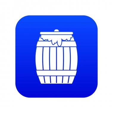 Bal fıçı simgesi dijital mavi