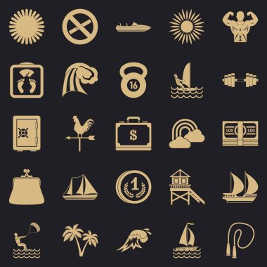 Su eğitim simgeler kümesi, basit tarzı