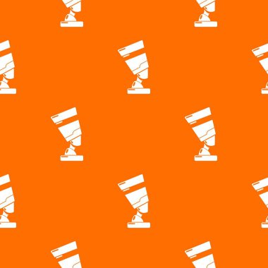 Mısır kadın desen vektör turuncu