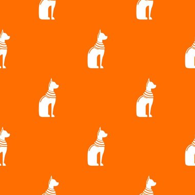 Kedi mısır desen vektör turuncu