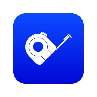 Rulet inşaat aleti simgesi dijital mavi