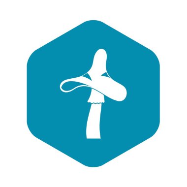 Zehirli mantar simgesi, basit tarzı