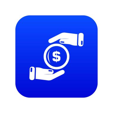 Sigorta para simgesi mavi vektör