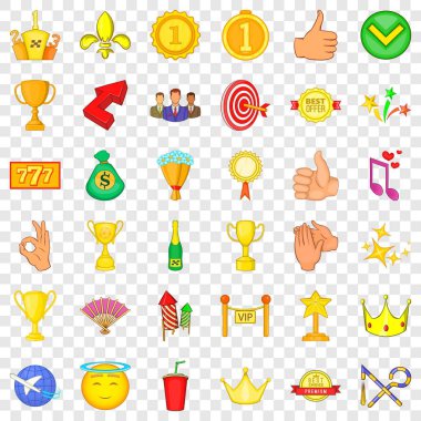 Zafer Icons set, karikatür tarzı