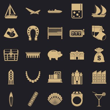 Servet Icons set, basit tarzı