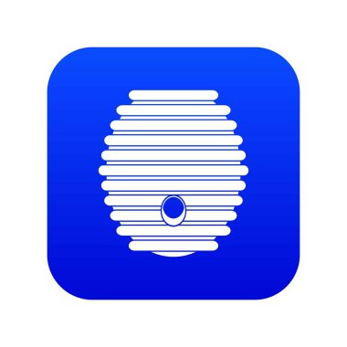 Arı kovanı simgesi dijital mavi