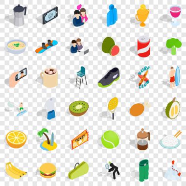 Dinç Icons set, izometrik stili