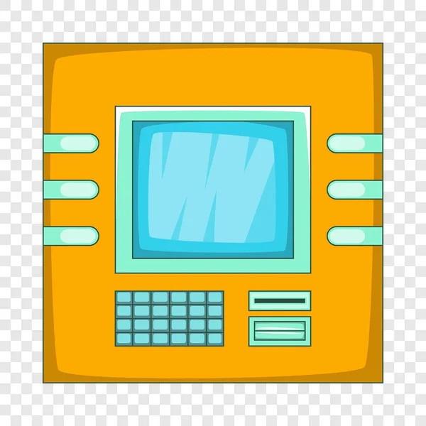 Cajero automático icono, estilo de dibujos animados — Vector de stock