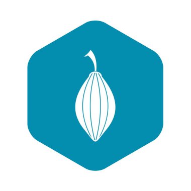 Siyah kakule pod simgesi, basit tarzı