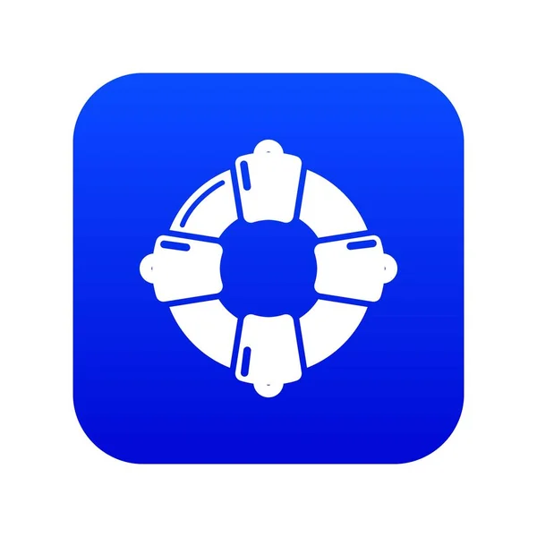 Lifebuoy icono azul vector — Archivo Imágenes Vectoriales