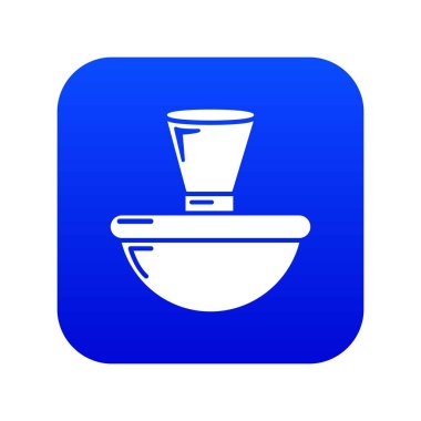 Parfüm şişesi londra simgesi mavi vektör