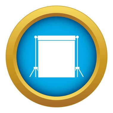 Stüdyo fon simgesi mavi vektör izole