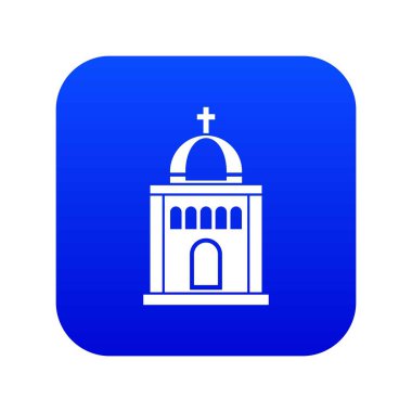 Kilise kutsal kişilerin resmi dijital mavi