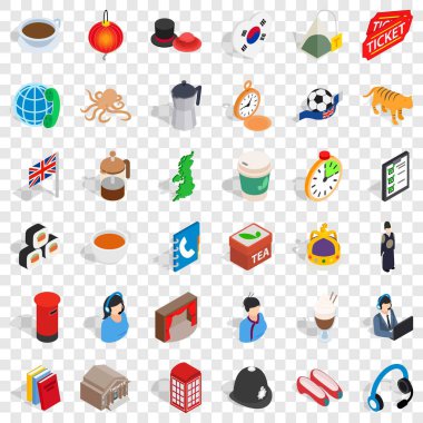 Başak Icons set, izometrik stili