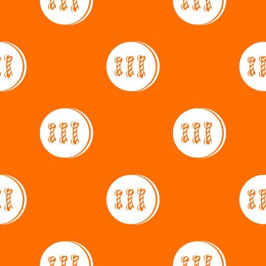 Retro düğme deseni vektör turuncu