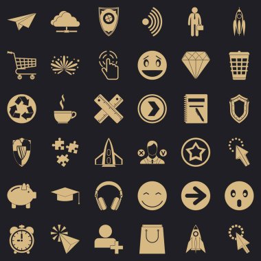 Arabirimi simgeler kümesi, basit tarzı bulutu