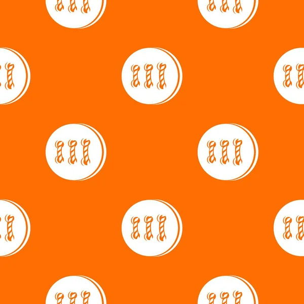 Patrón de botón retro vector naranja — Vector de stock