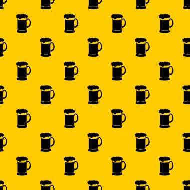 Koyu bira desen vektör Kupa