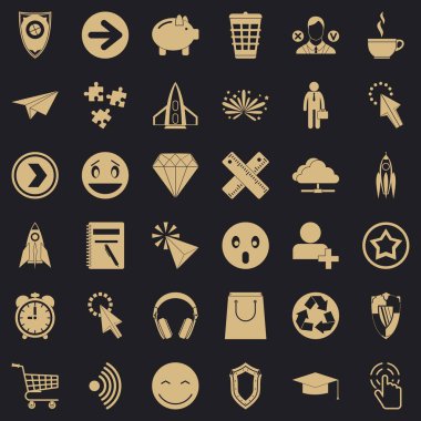 Internet simge kümesinde, basit tarzı yardım