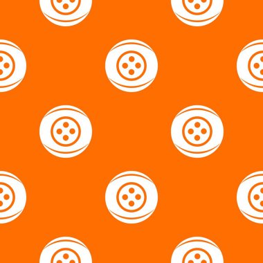 Giyim düğmesi desen vektör turuncu