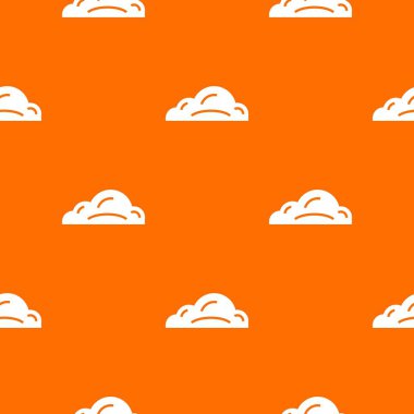 İş bulutu desen vektör turuncu