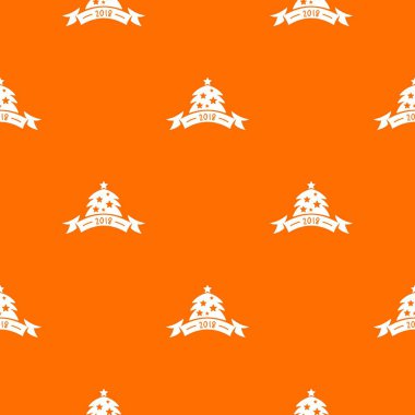 Noel ağacı desen vektör turuncu