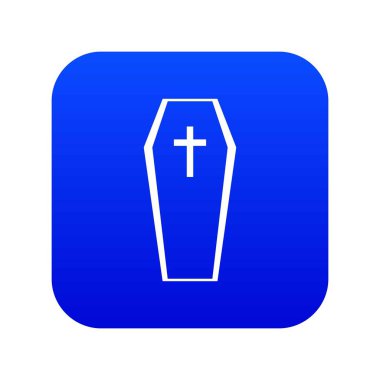 Tabut simgesi dijital mavi