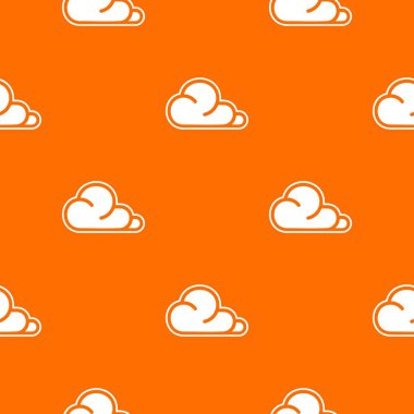 Kavram bulut desen vektör turuncu