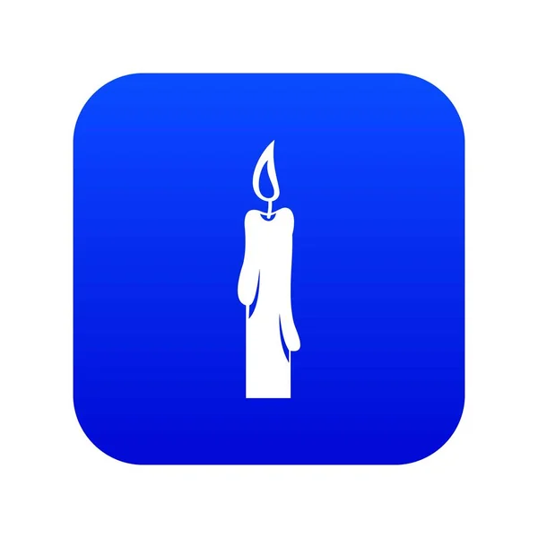 Candle icon digital blue — Stock Vector