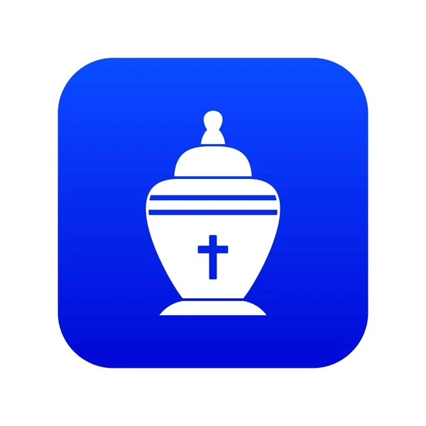 Ikona urn cyfrowy niebieski — Wektor stockowy