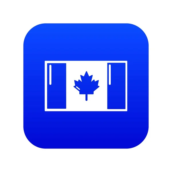 Markeer Canada icon Blue vector — Stockvector