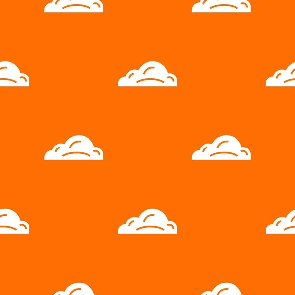 Negocio nube patrón vector naranja — Archivo Imágenes Vectoriales