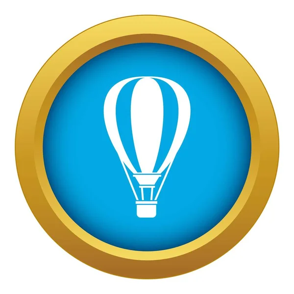 Horký vzduch Ballon ikona modrý vektor izolovaný — Stockový vektor