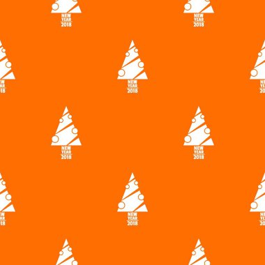 Modern noel ağacı desen vektör turuncu