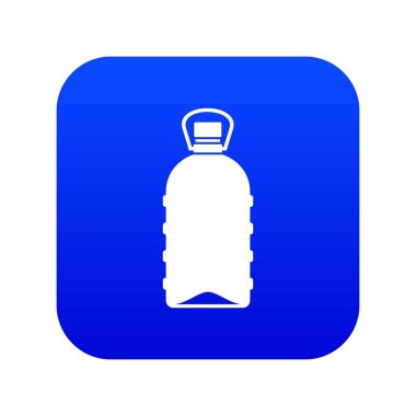 Büyük şişe simgesi dijital mavi