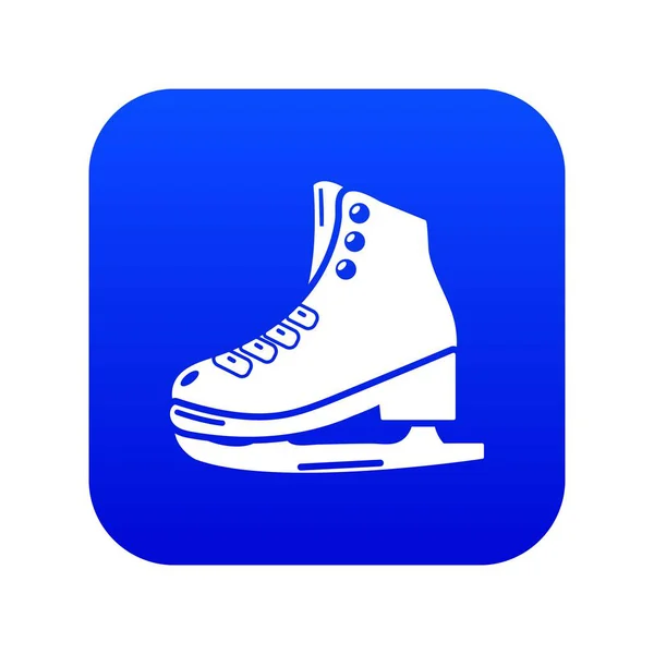 Skates ikona modrého vektoru — Stockový vektor