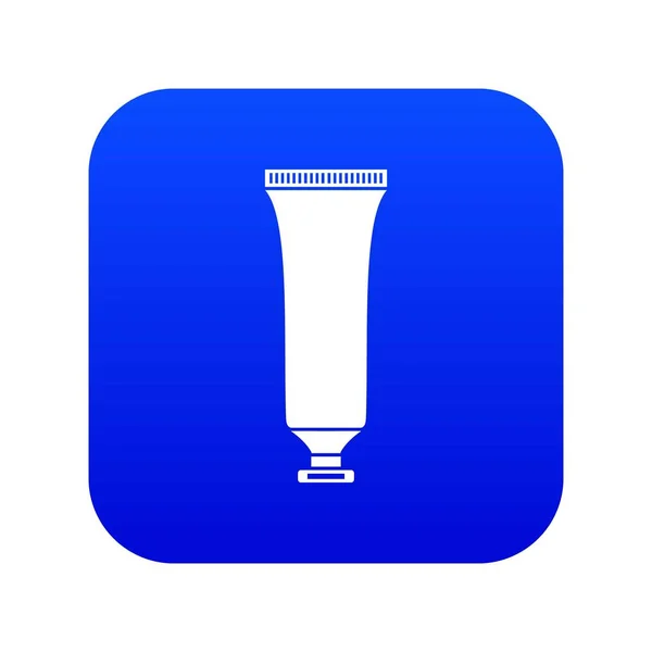 Cosmetic tube icon digital blue — Stock Vector