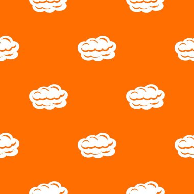 Teknoloji bulut desen vektör turuncu