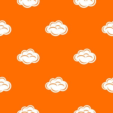 Internet bulut desen vektör turuncu