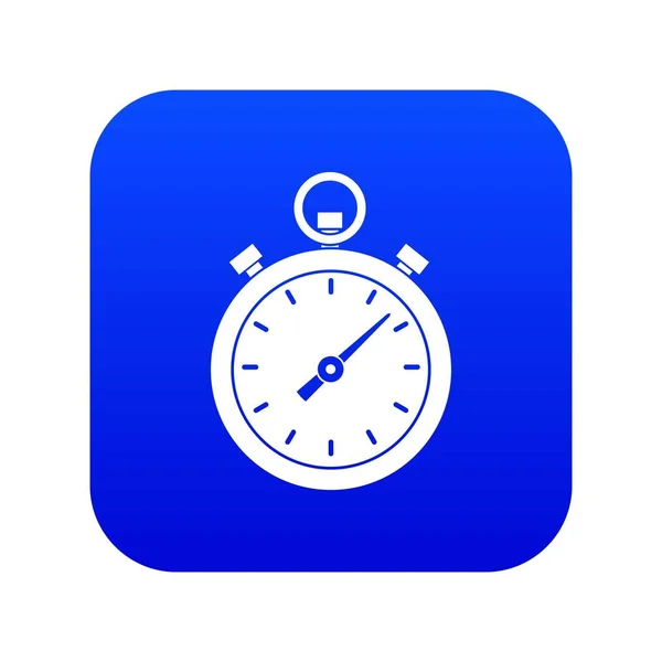 Chronometer icon Digitaal blauw — Stockvector